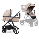 Універсальна коляска 3в1 Ninos Amor Soft Beige з автокріслом 0+