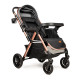 Прогулянкова коляска з перекидною ручкою Ninos Maxi 2, Dark Grey Gold