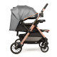 Прогулянкова коляска з перекидною ручкою Ninos Maxi 2, Dark Grey Gold