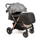 Прогулянкова коляска з перекидною ручкою Ninos Maxi 2, Dark Grey Gold