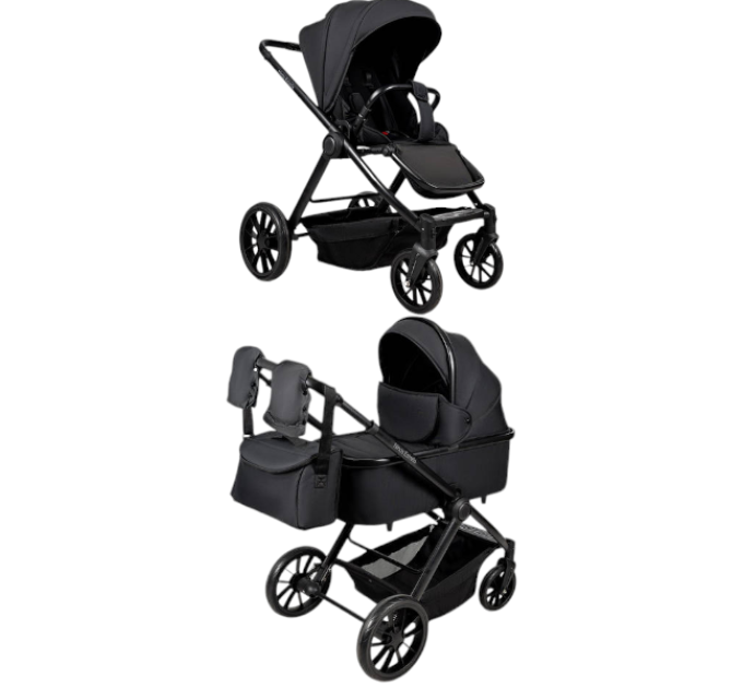  Дитяча коляска 2в1 Ninos Estrella Black Black