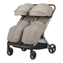 Прогулянкова коляска двомісна CARRELLO Link CRL-6533 Island Beige