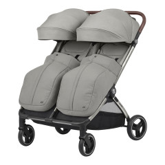 Прогулянкова коляска двомісна CARRELLO Link CRL-6533 Cliff Grey