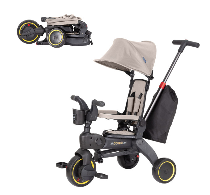 Велосипед триколісний TILLY COMBI T-392 BEIGE /1/