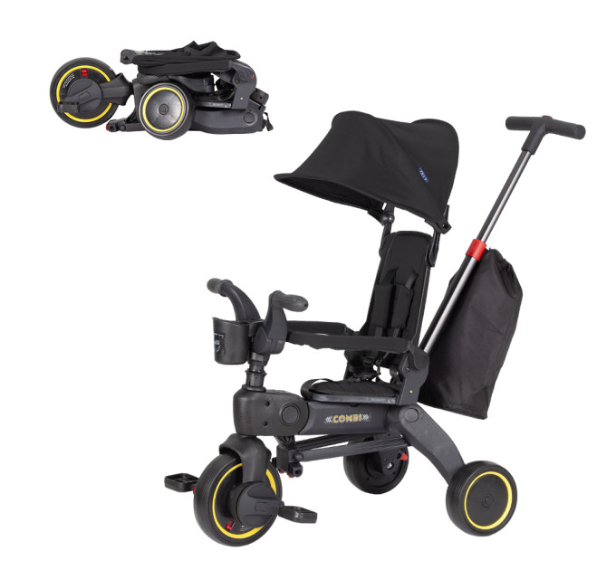 Велосипед триколісний TILLY COMBI T-392 BLACK /1/