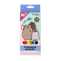 Олівці кольорові Yes 12 кол. "Pusheen"