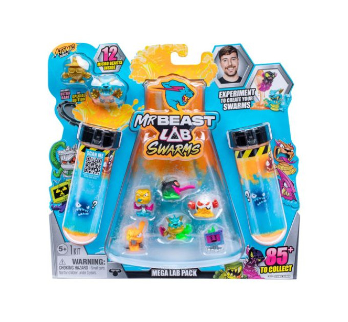 Лабораторія в пробірці Atomic Swarms 12, вид. 3. Ігровий набір ТМ "MrBeast Lab"