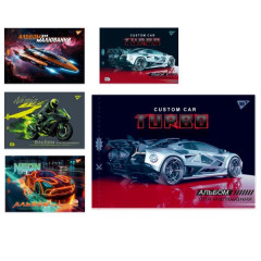 Зошит для малювання YES А4 28арк/100 скоба, з перфорацією (Cars)