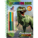 Dinosaur Expedition Розмальовка з наліпками та олівцями