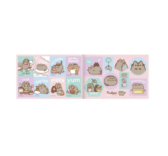 Розмальовка А4 Yes "Pusheen" з наліпками та завданнями