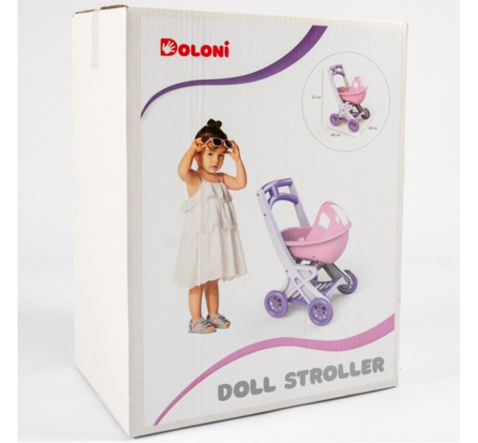Коляска для ляльок з люлькою, DOLONI-TOYS 0121/02