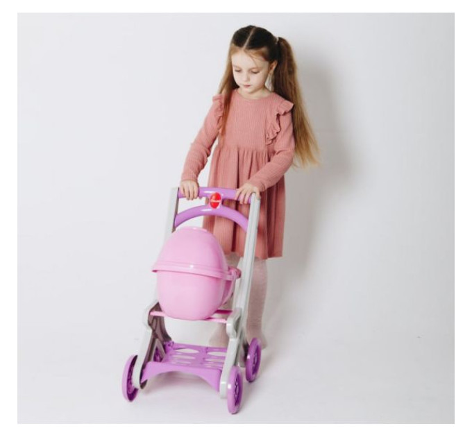 Візок для ляльок з люлькою, DOLONI-TOYS 0121/04