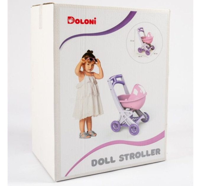 Візок для ляльок з люлькою, DOLONI-TOYS 0121/04