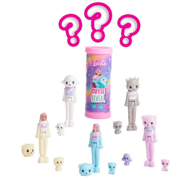 Мінілялечка-сюрприз Barbie "Cutie Reveal" серії "Mini BarbieLand" – м'які та пухнасті