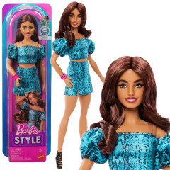 Лялька Barbie “Модниця” у бірюзовому вбранні з анімалістичним принтом