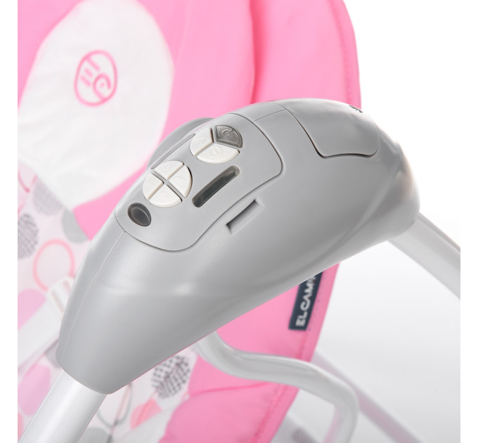 Качель-шезлонг ME 1028 SENSA Circles Pink