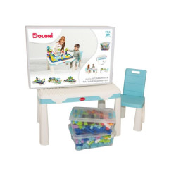 Набір "Граємось та навчаємось" конструктор 486 деталі, стіл та стілець