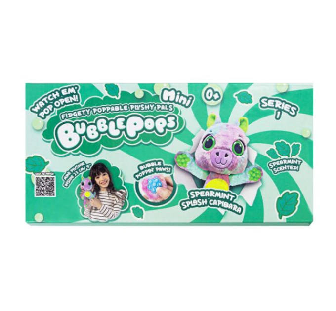 Bubble Pops Мягкая игрушка мини "Мятная капибара", 2312005/7