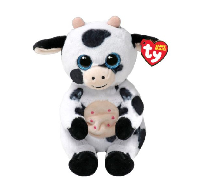 Дитяча іграшка м’яконабивна TY BEANIE BELLIES 41287 Корова "COW"