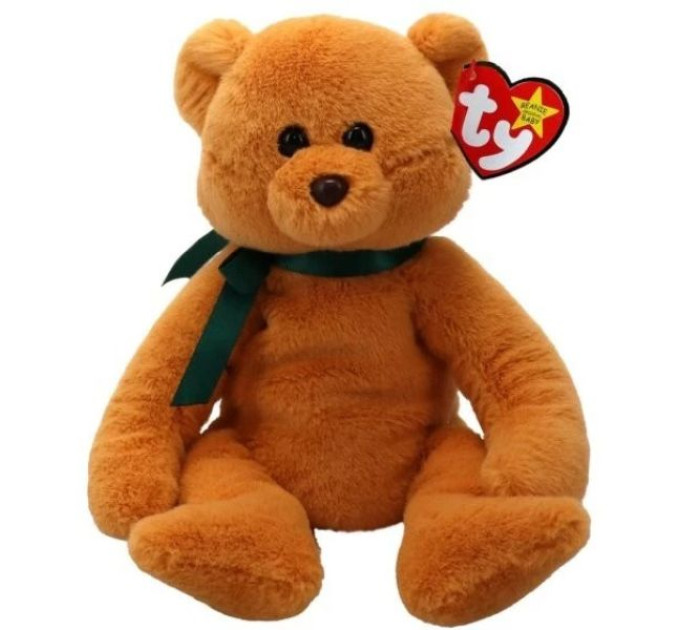 Дитяча іграшка м’яконабивна TY Benie Bebies Коричневий ведмедик "Winston" 15 см, арт. 41345