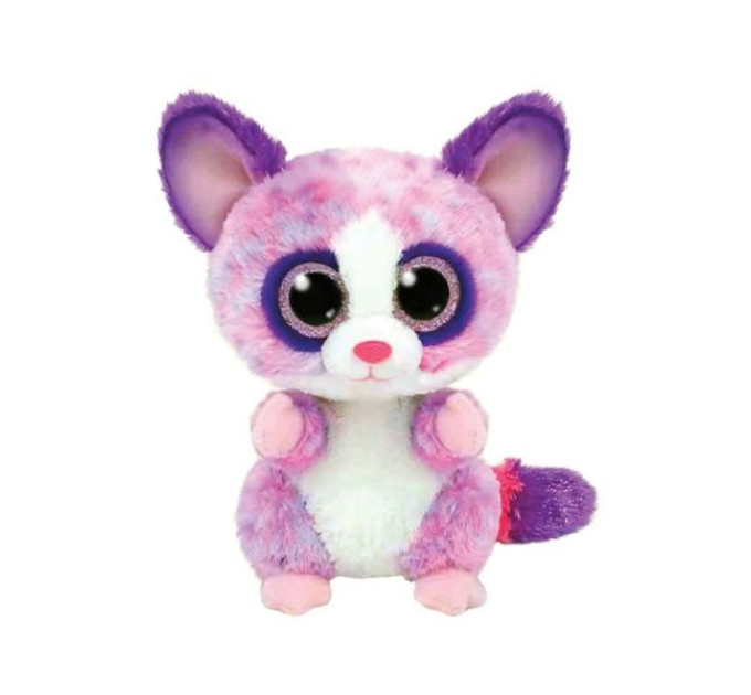 Дитяча іграшка м’яконабивна TY Beanie Boos 36395 Рожевий лемур "BECCA" 15 см