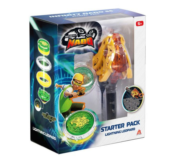 Дзиґа Infinity Nado VI серія Starter Pack Lighting Leopard Сліпучий Леопард