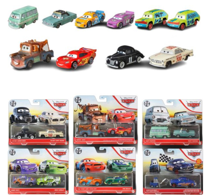 Набір з 2-х героїв м/ф "Тачки 3" Cars Disney Pixar