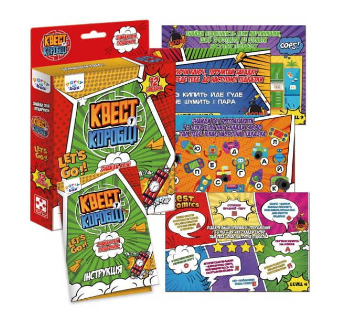 Настільна гра Vladi Toys розважальна. Квест у коробці Комікс. VT5902-04