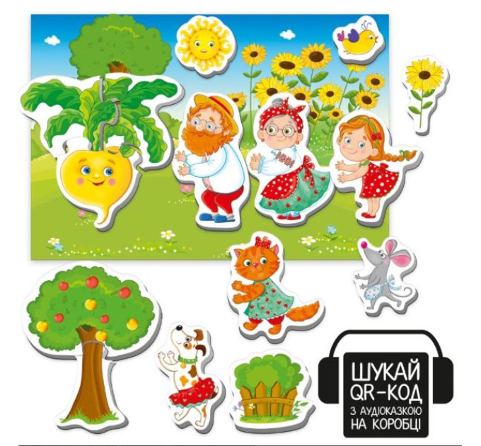 Гра розвиваюча Vladi Toys магнітний театр з аудіоказкою Казкові голоси "Ріпка"