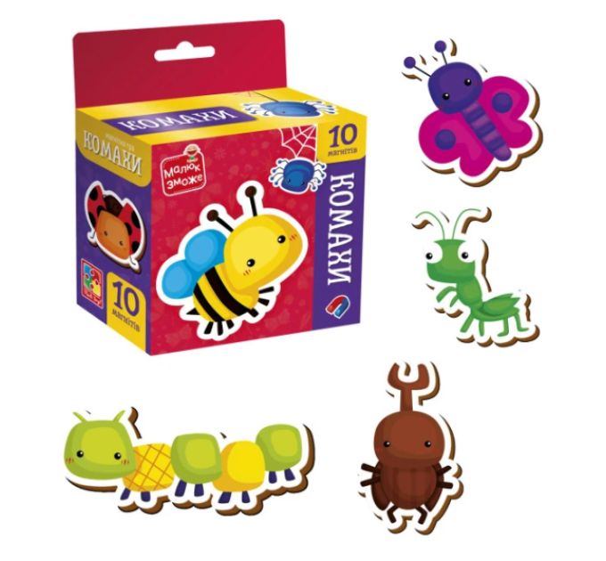 Гра розвиваюча Vladi Toys набір магнітів. "Комахи" VT3106-32
