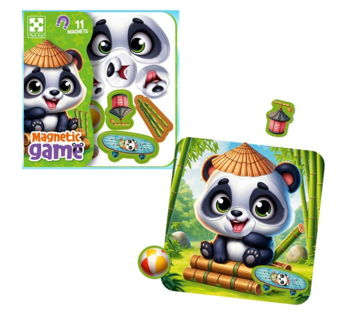 Гра розвиваюча Vladi Toys магнітна "Емоції Пандочки" VT3220-06 (укр)