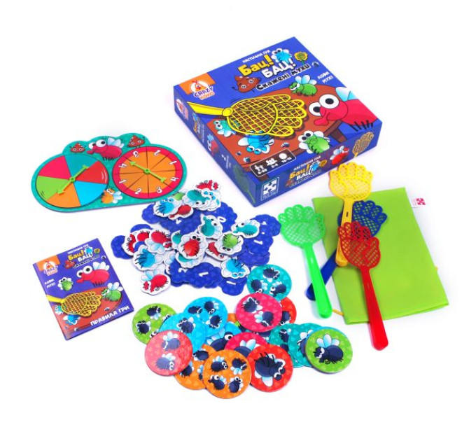 Гра настільна Vladi Toys розважальна. Бац! Бац! Скажені мухи VT8055-37