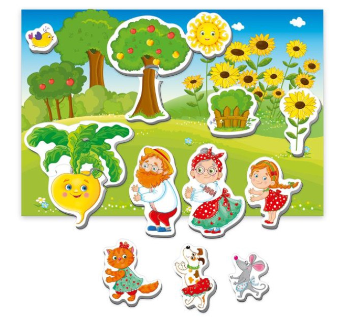 Игра настольная Vladi Toys магнитный театр Академия развития "Репка" VT3206-29