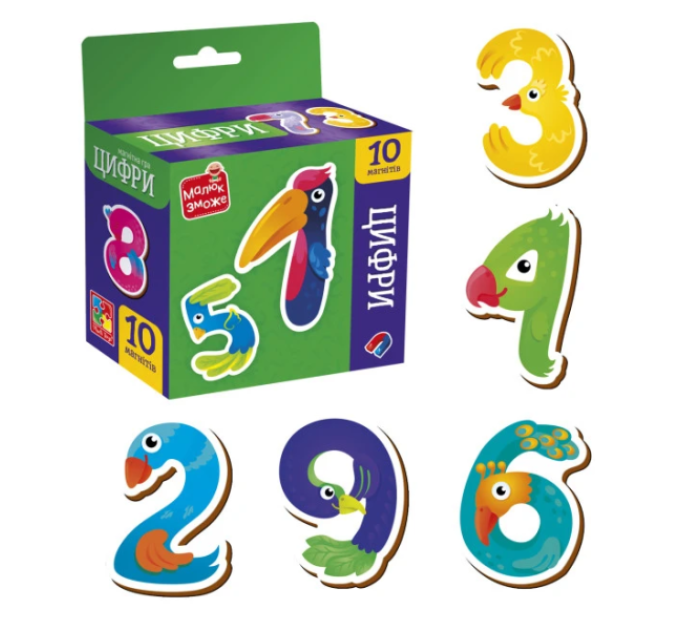 Гра розвиваюча Vladi Toys набір магнітів. "Цифри" VT3106-37