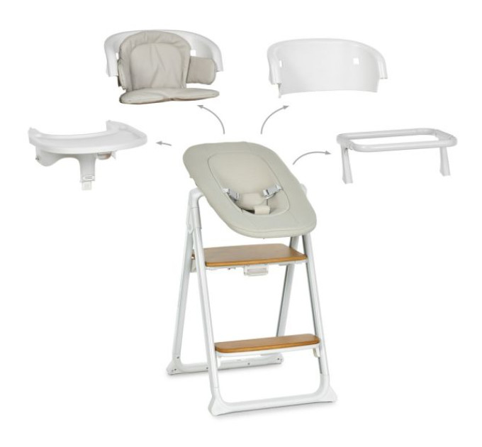 Стільчик EL CAMINO GROWEE ME 1222 White